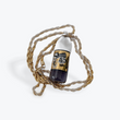 Laden Sie das Bild in den Galerie-Viewer, SLUM GOLD GLASS 40 OZ BOTTLE PENDANT W/ GOLD CHAIN

