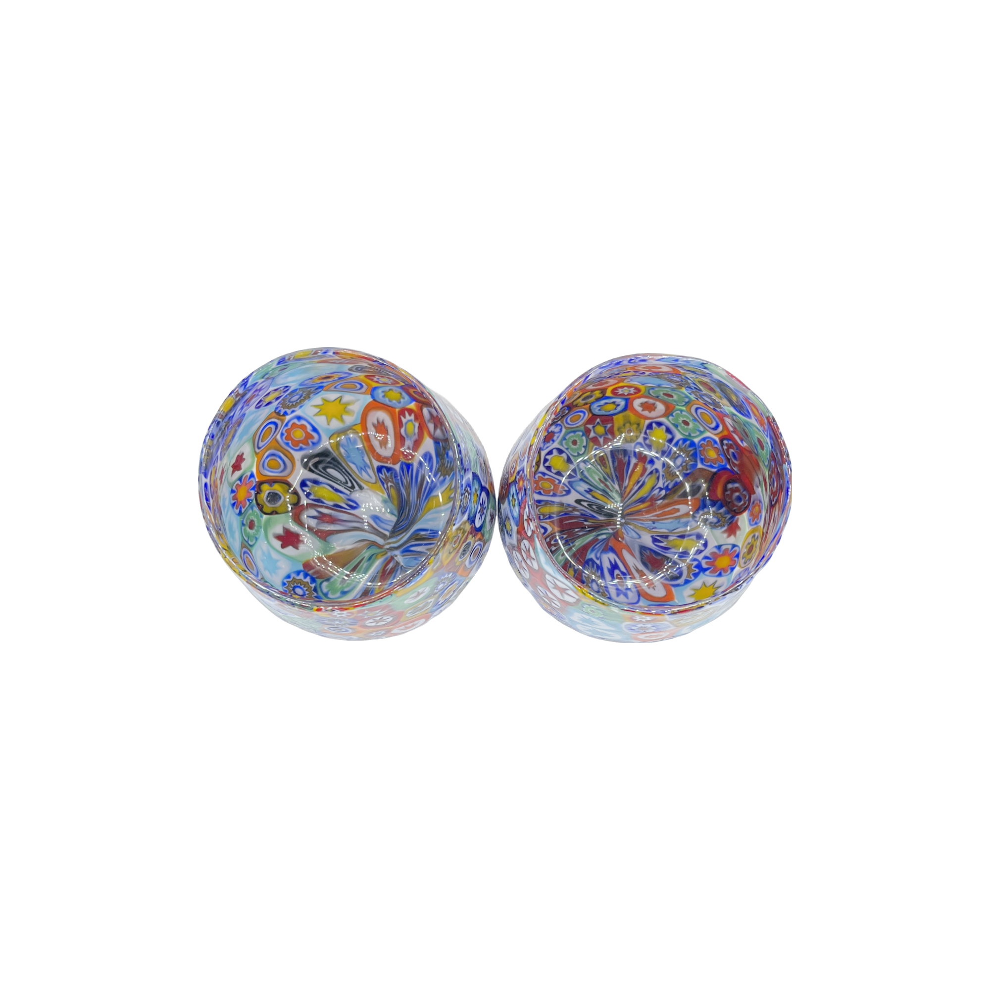 DRINKING VESSEL MOSIAC SET (RB) Healthstone Glass