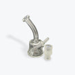 Load image into Gallery viewer, Water Mini Beakro 5" Clear w/ 10mm Female Slide - side view
