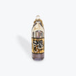 Load image into Gallery viewer, Slum Gold Glass 40 Oz Bottle Pendant w/ Gold Chain - side view
